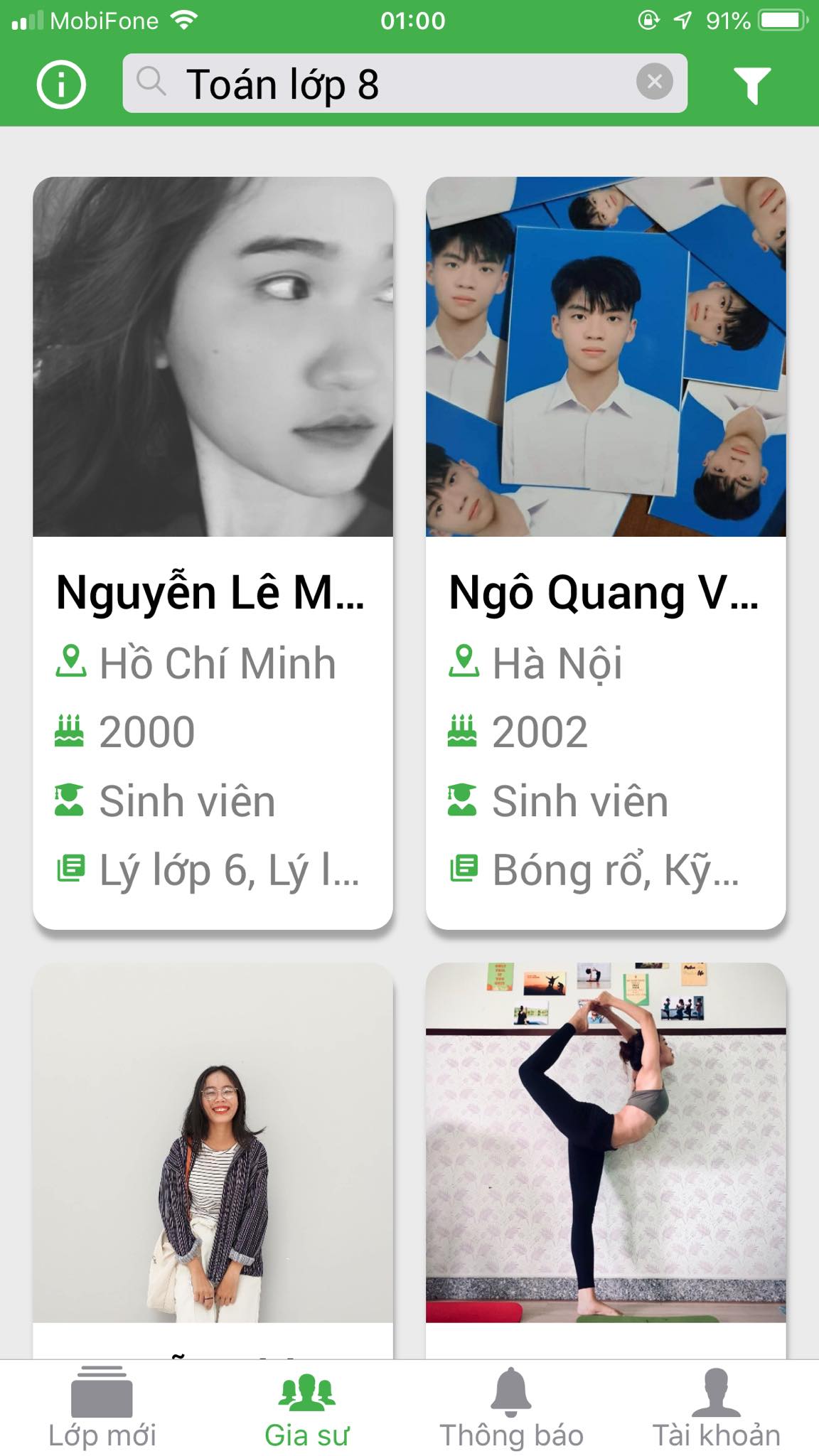 App Daykemtainha.vn Toán lớp 8